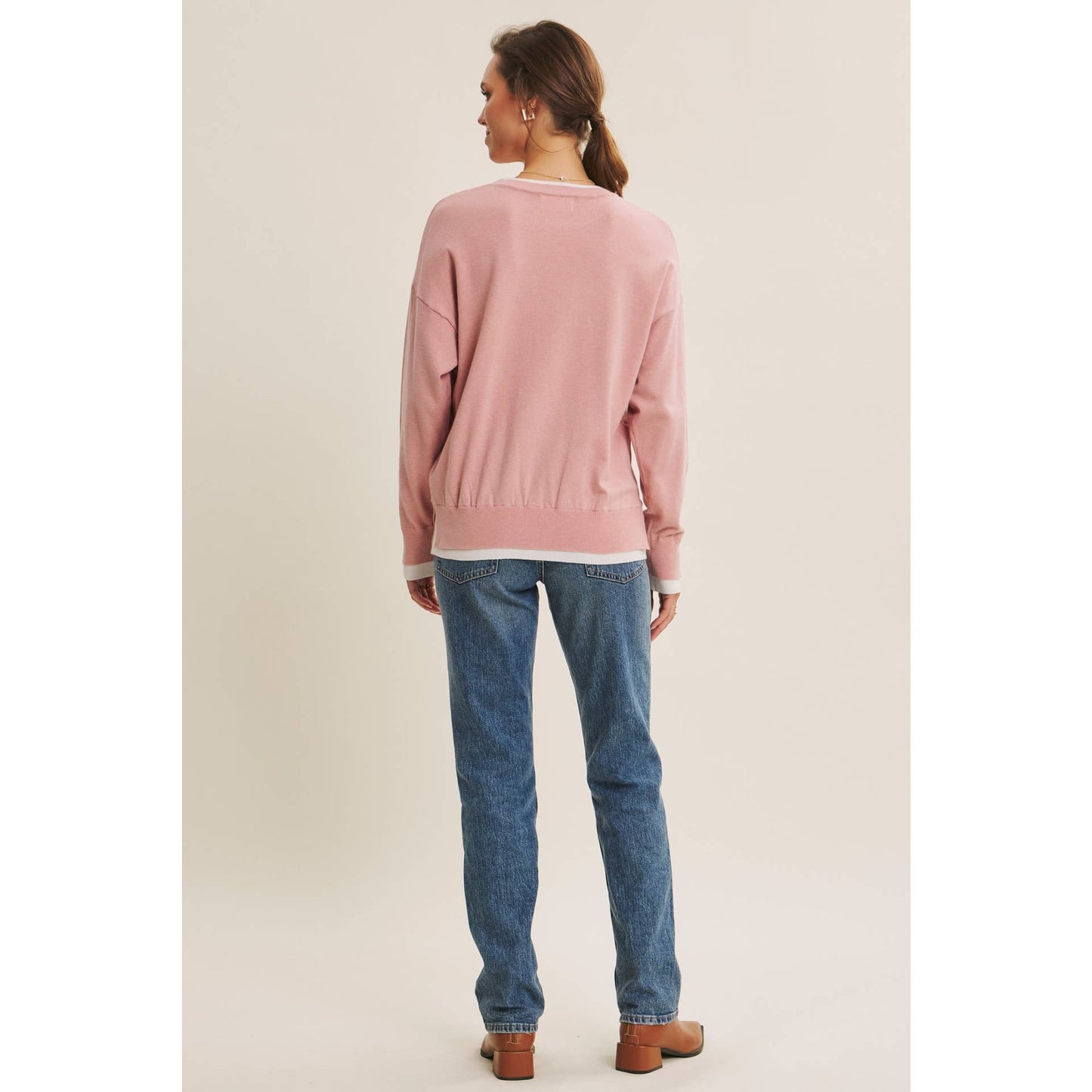 Seeing Double Dusty Sweater