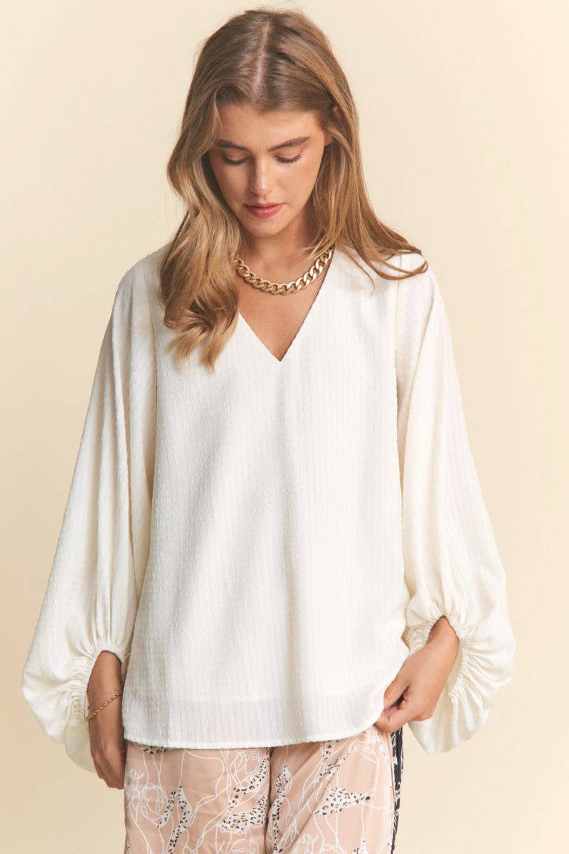 Balloon Sleeve Blouse