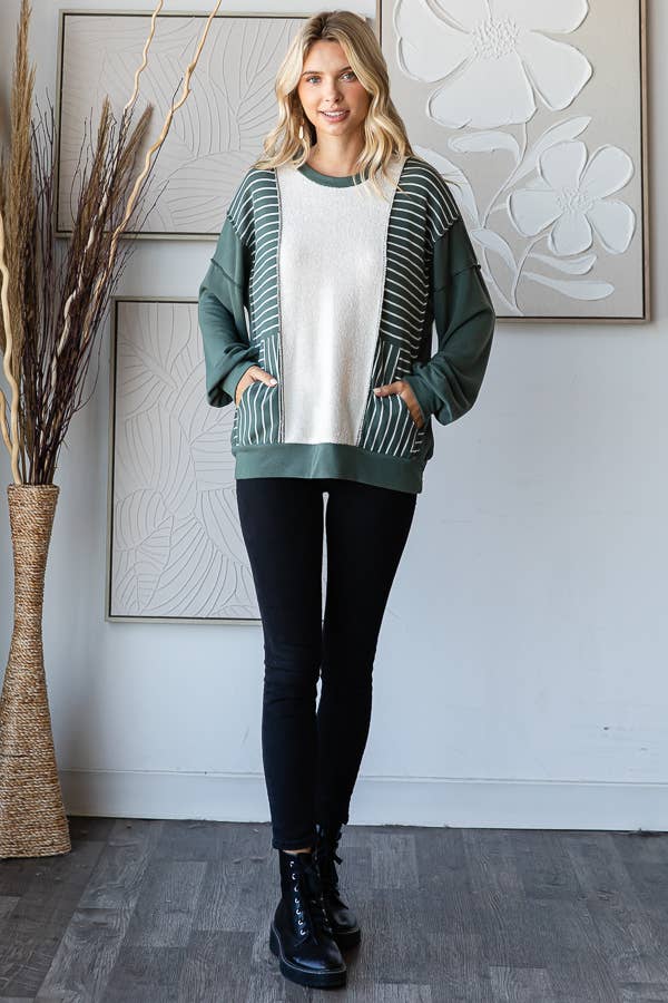 Colorblock Pullover