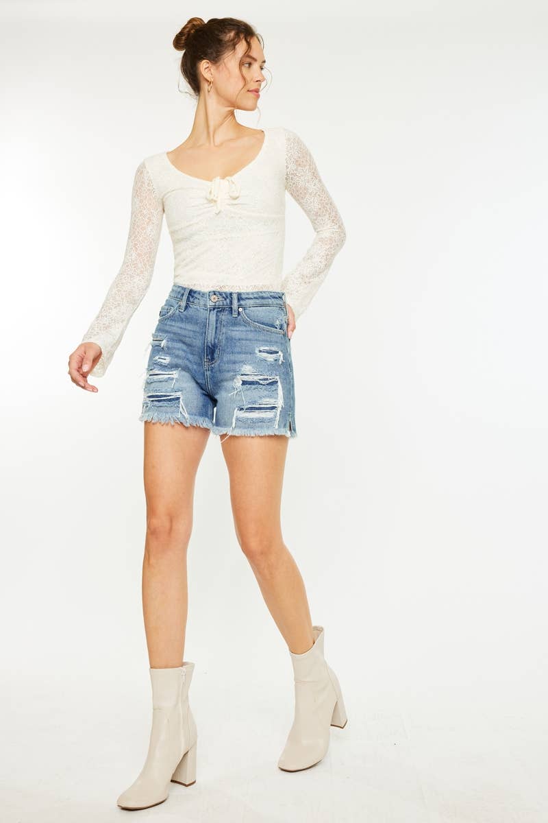 Sunrise Sunburn Denim Shorts