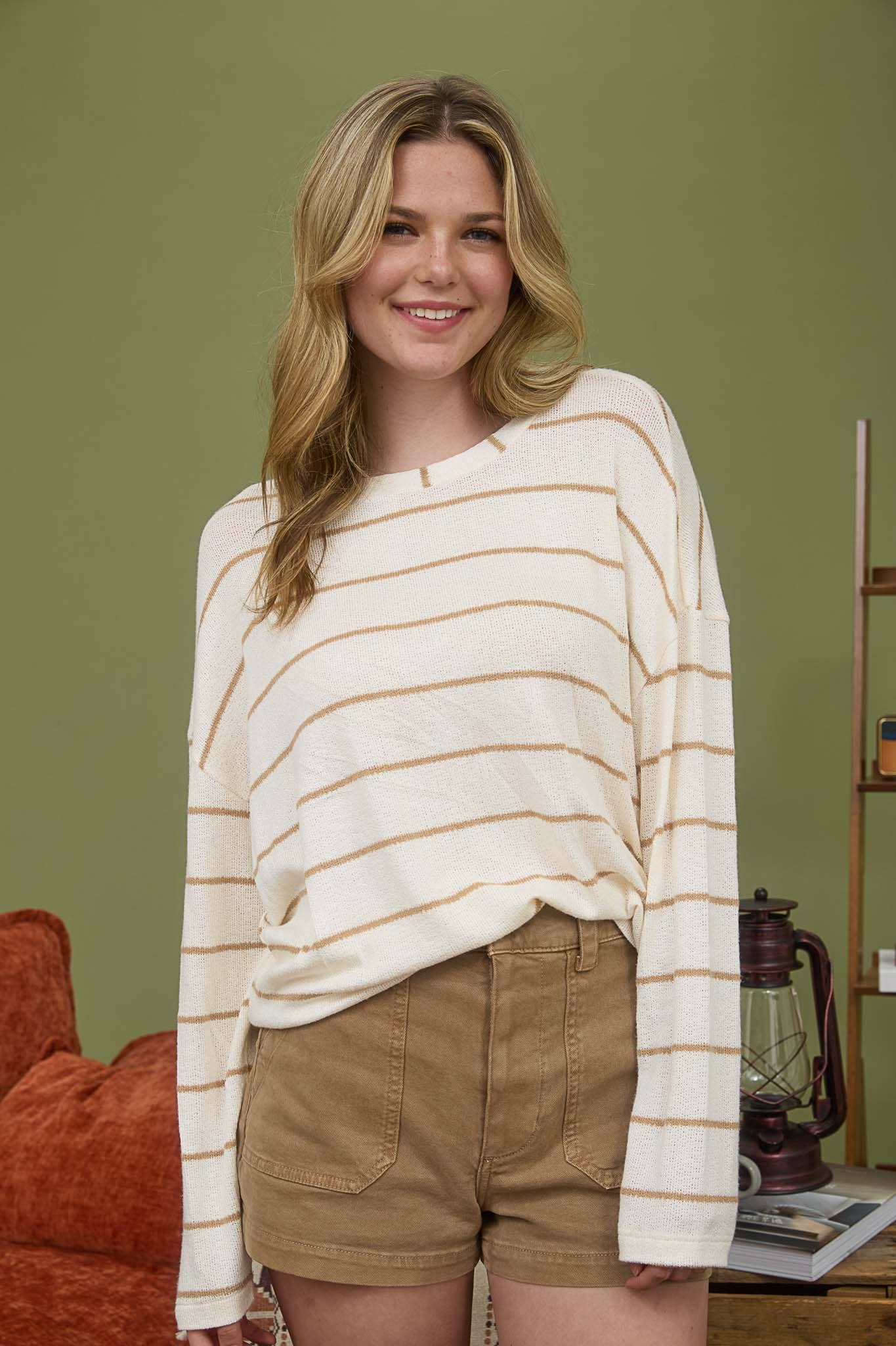 This & That Striped Pullover Top