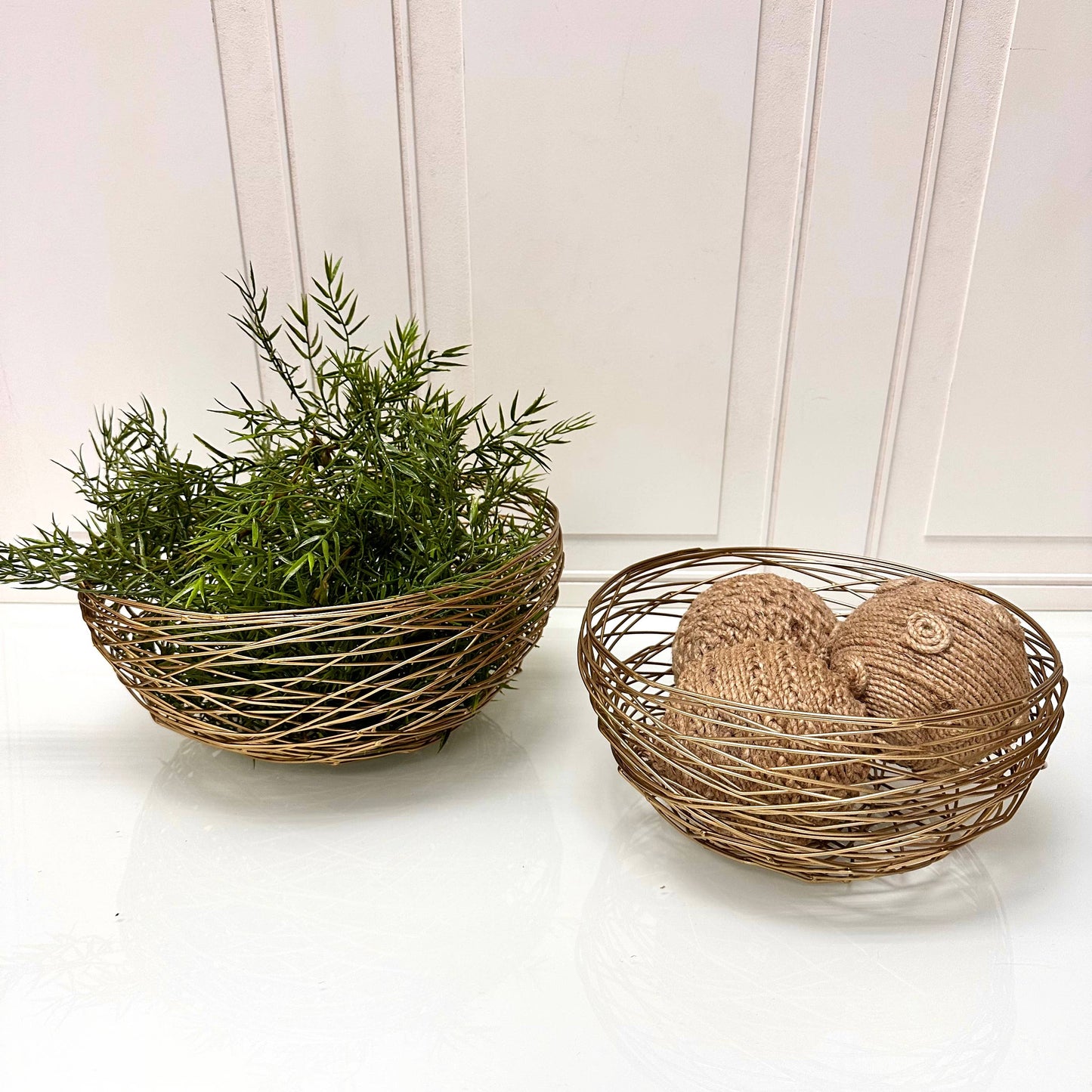 Iron Gold Woven Basket
