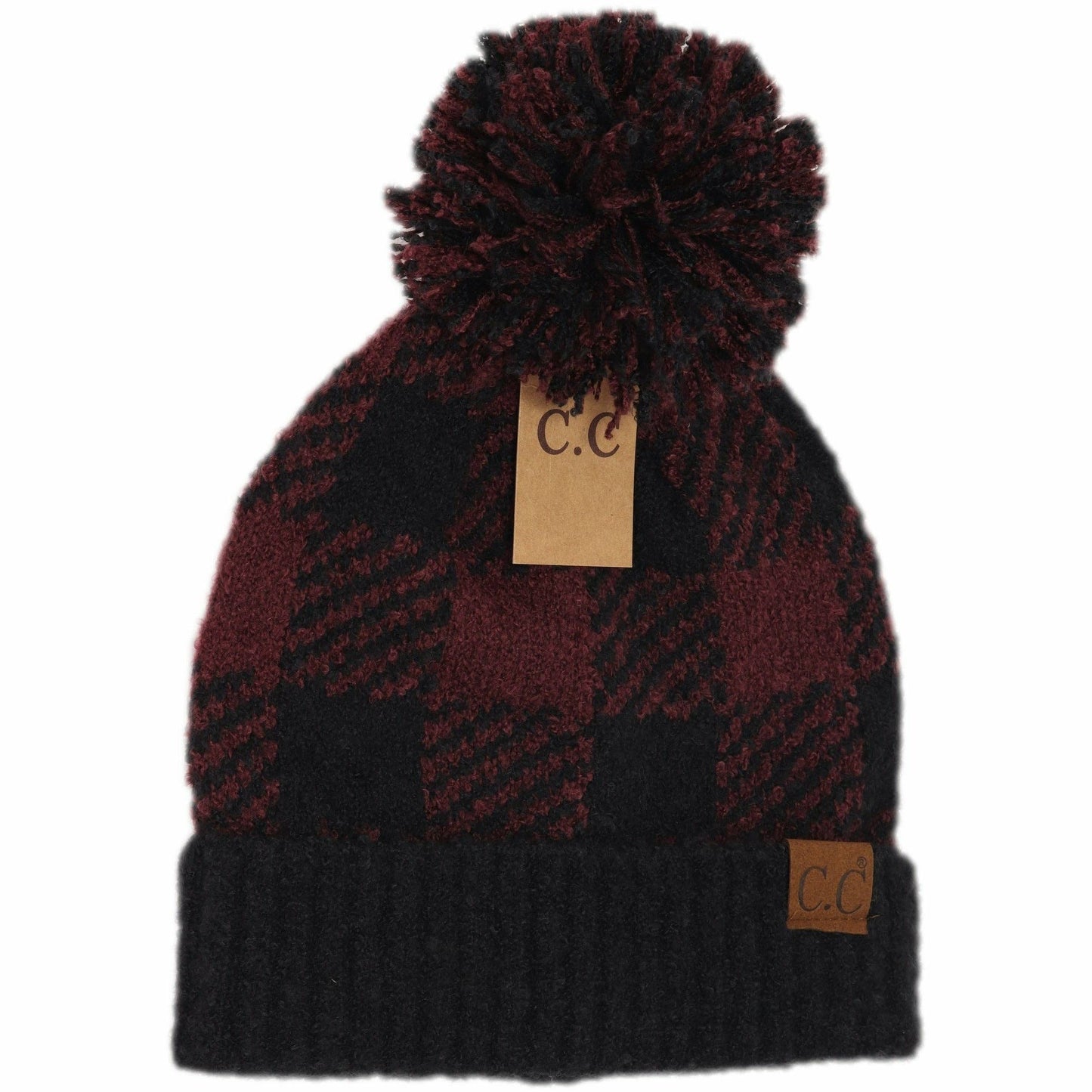 Fleece Buffalo Print CC Beanie