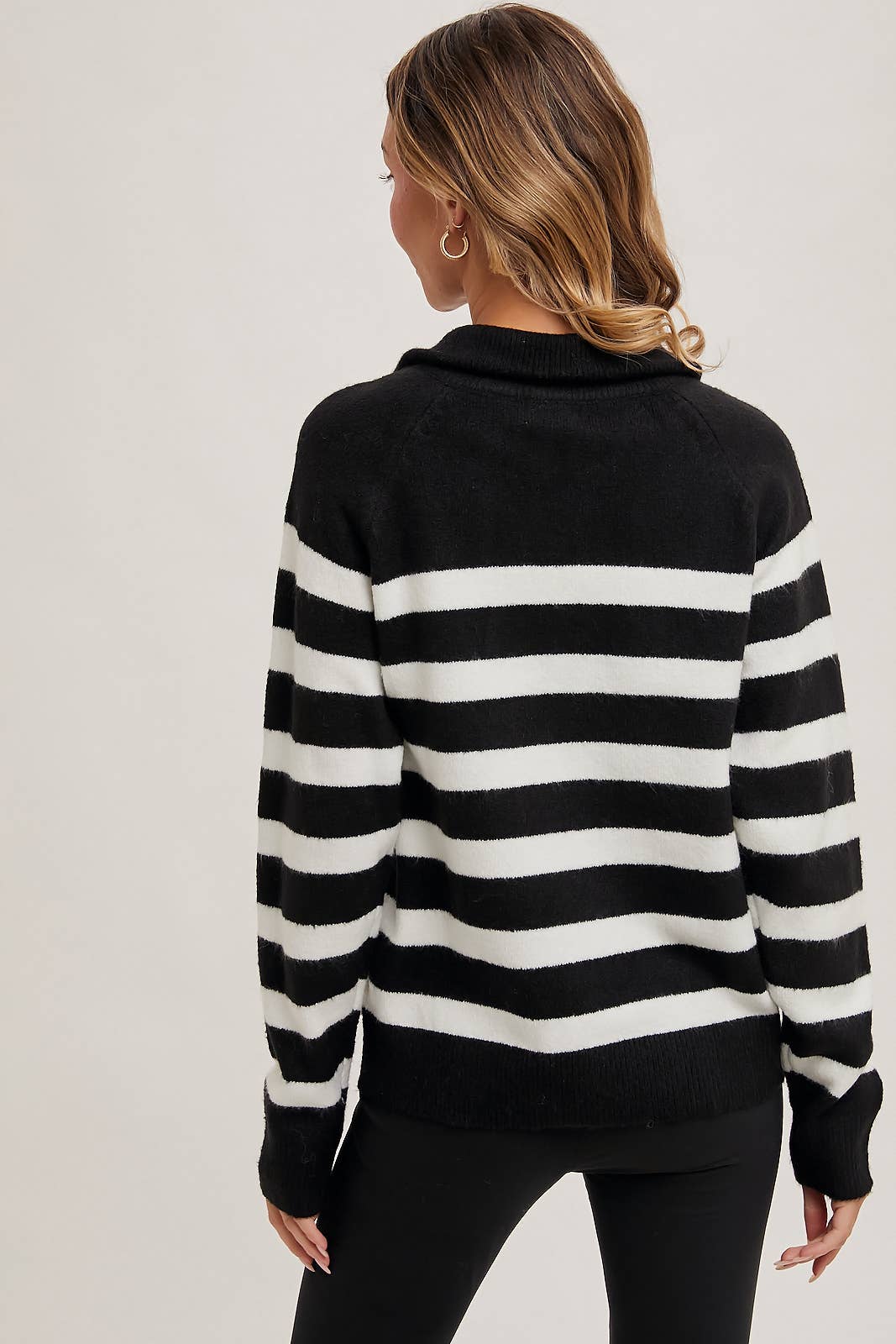 Danielle Striped Quarter Zip