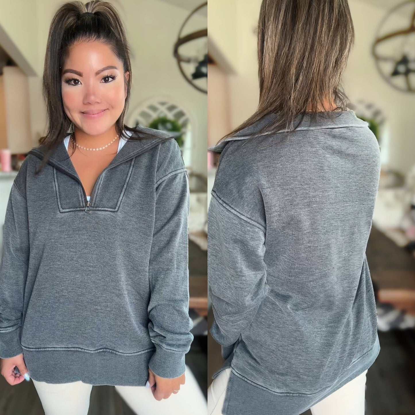 Isabella Half Zip Pullover