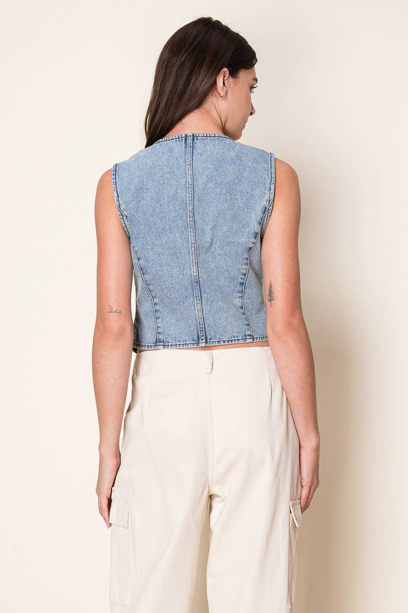 Rock Star Denim Vest