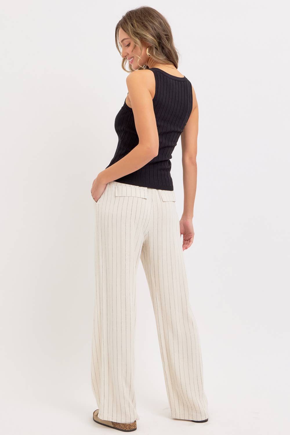 Walk the Line Linen Pant