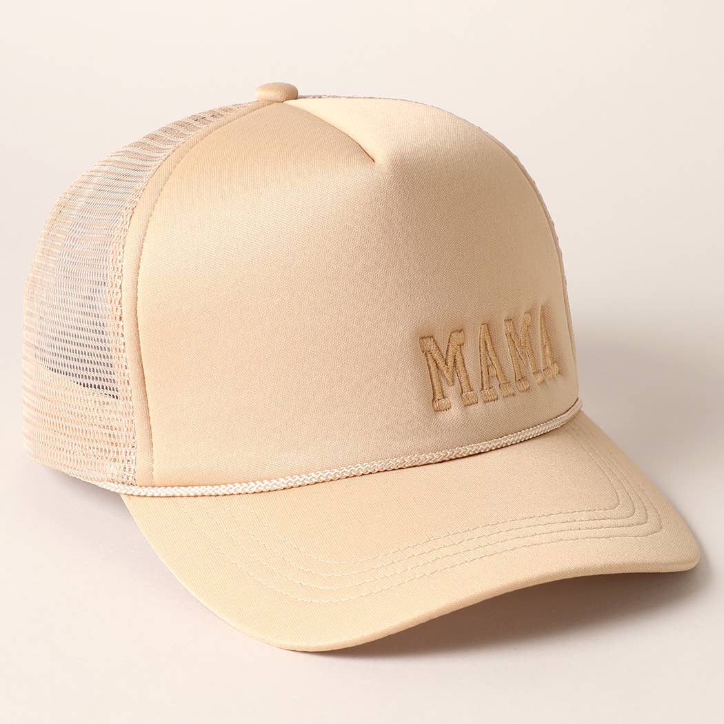 Mama Embroidered Trucker