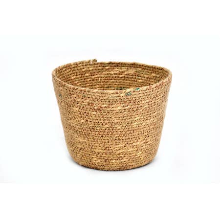 Deep Woven Jute Cord Basket