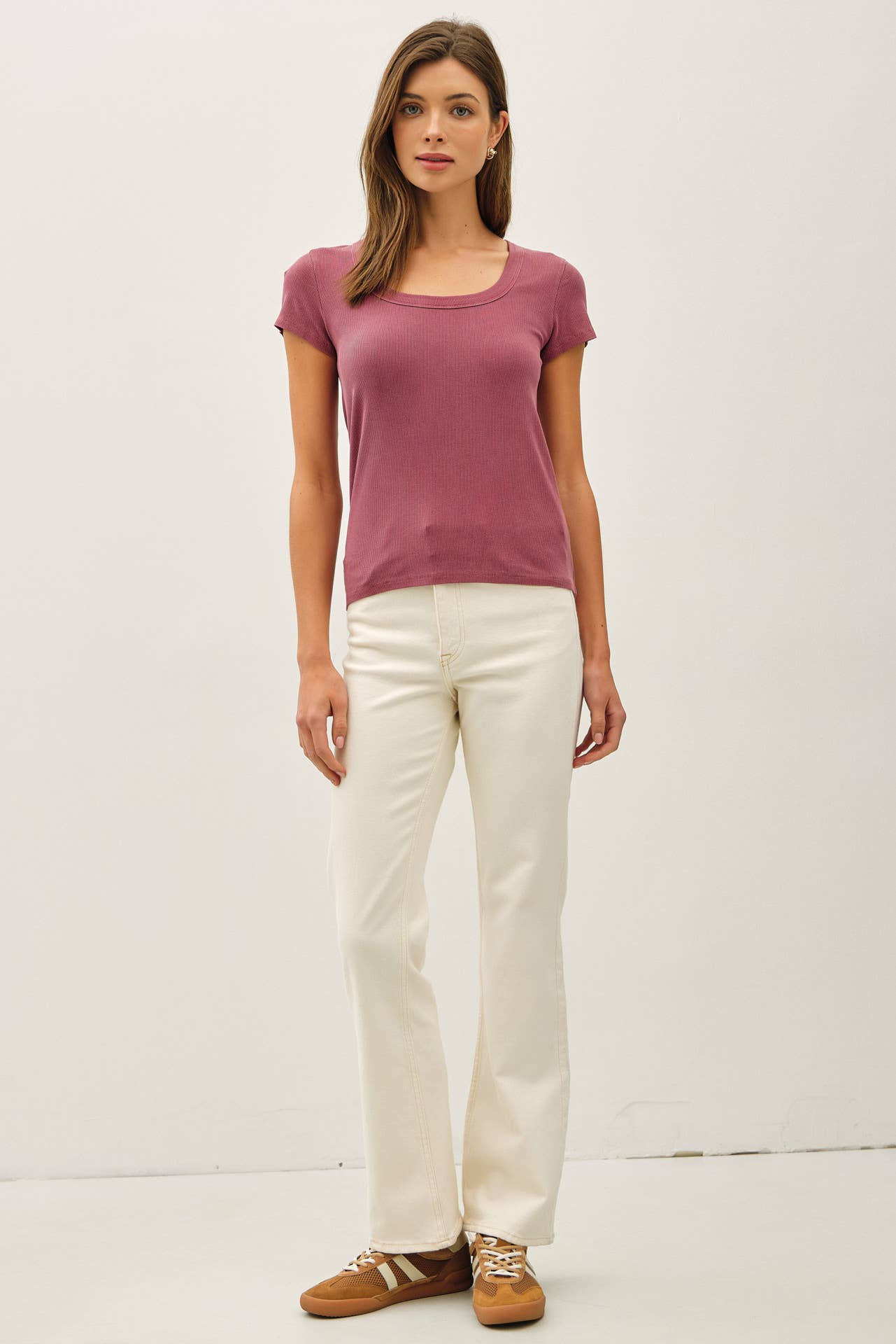 Falling Leaves Scoop Neck Tee