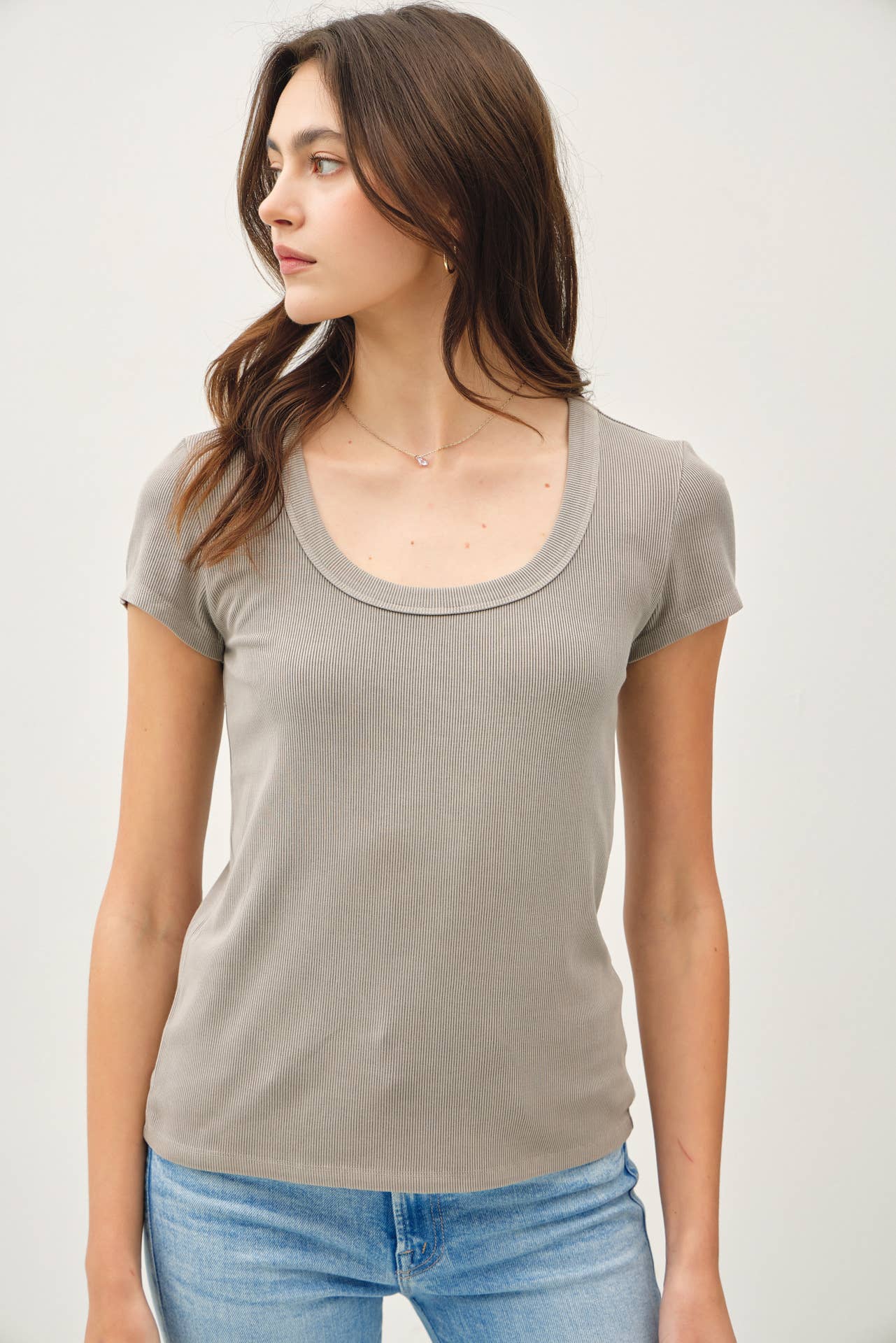 Falling Leaves Scoop Neck Tee