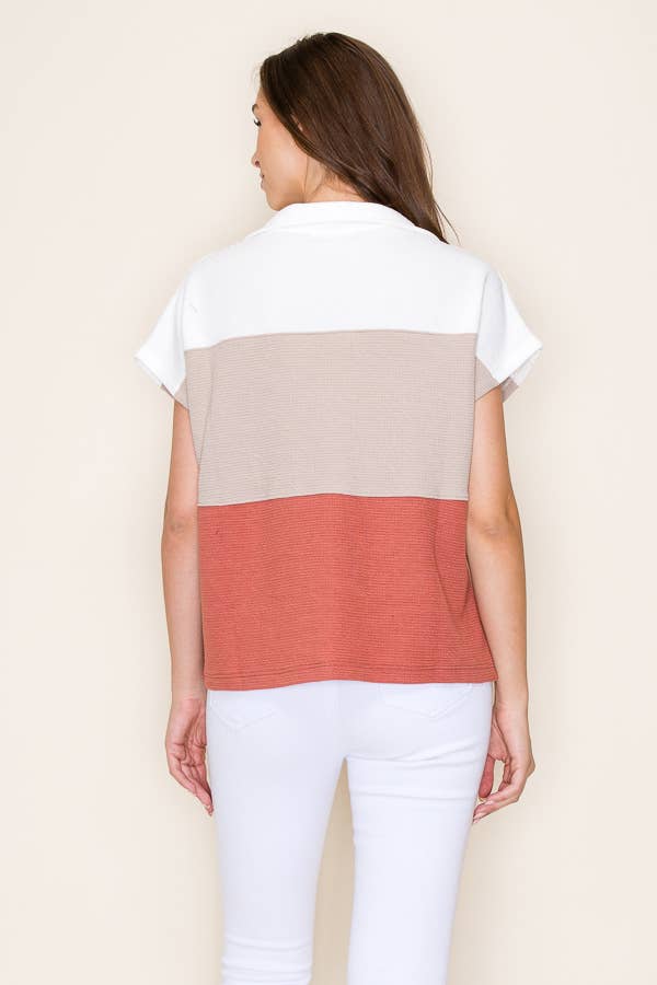 Saige Colorblock Top