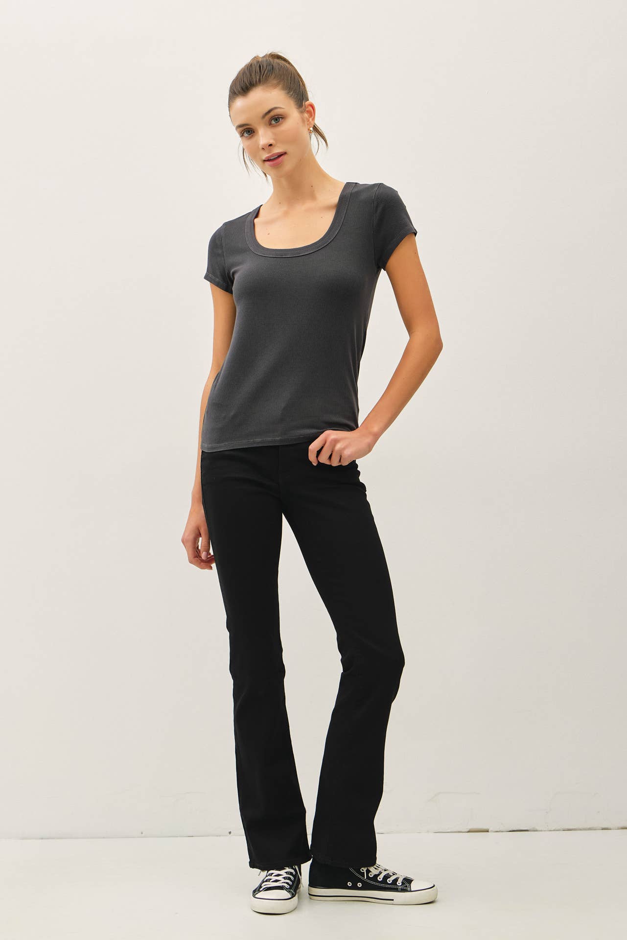 Falling Leaves Scoop Neck Tee