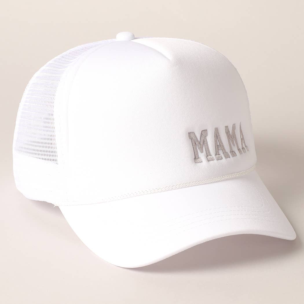 Mama Embroidered Trucker