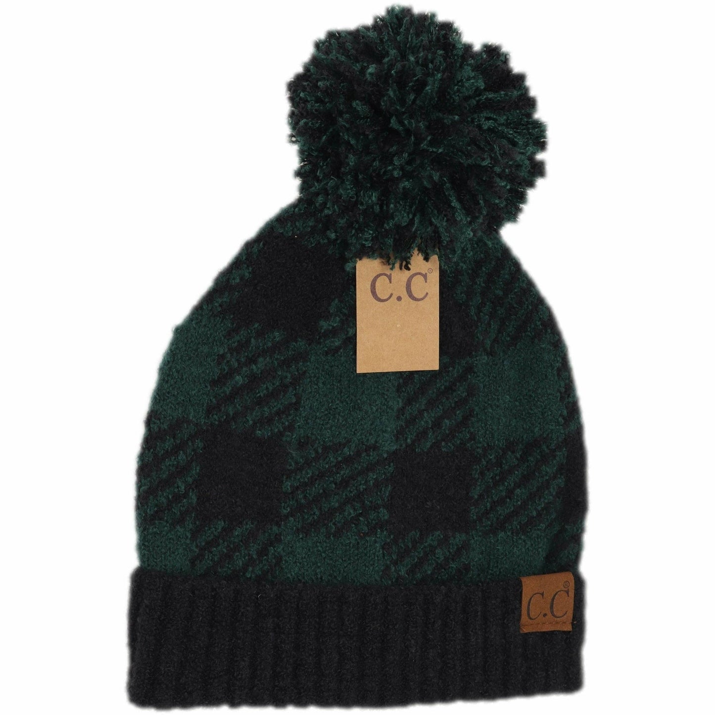 Fleece Buffalo Print CC Beanie