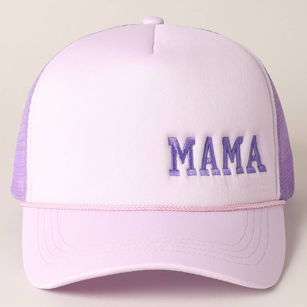 Mama Embroidered Trucker