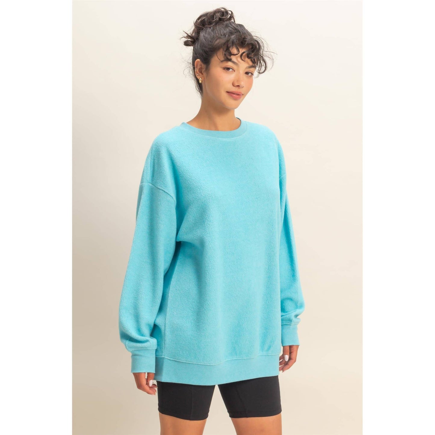 Oversized Crewneck Casual Sweatshirt