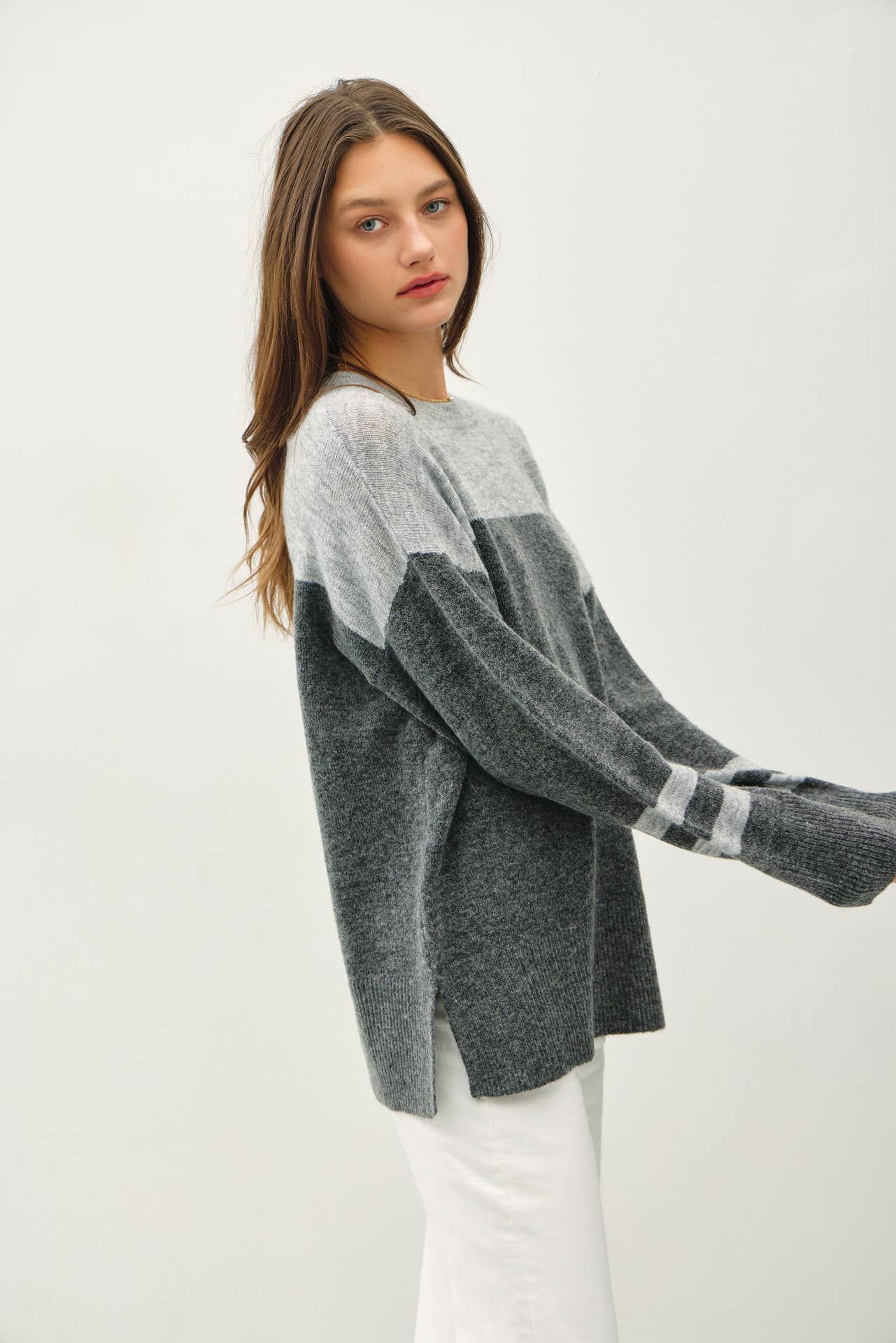 Jersey Striped Sweater