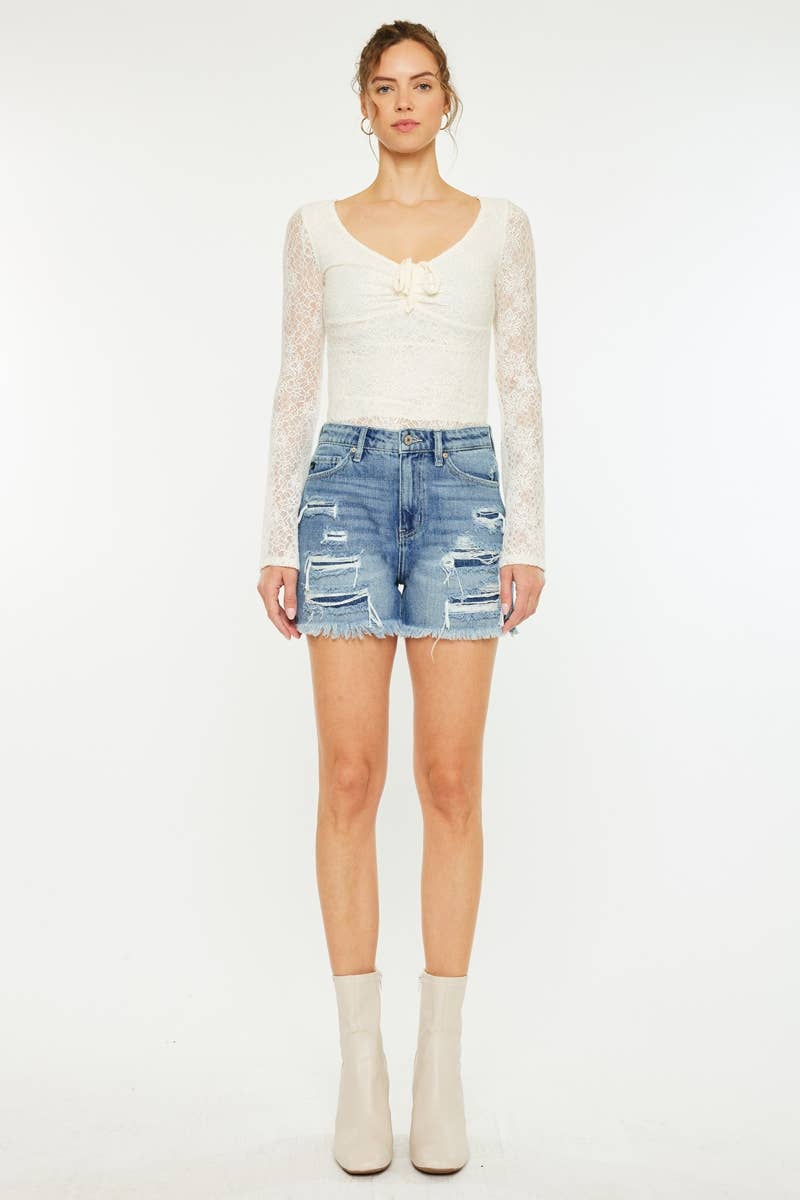 Sunrise Sunburn Denim Shorts