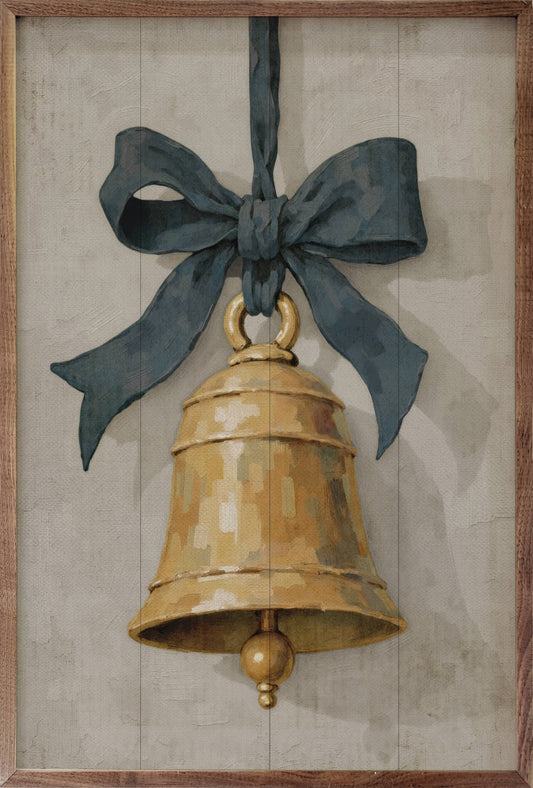 Hanging Bell Ribbon Blue