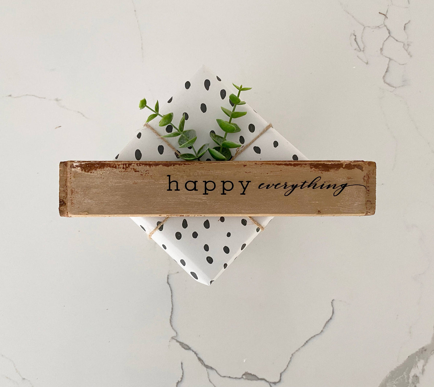 Vintage Shutter Stick - Happy Everything