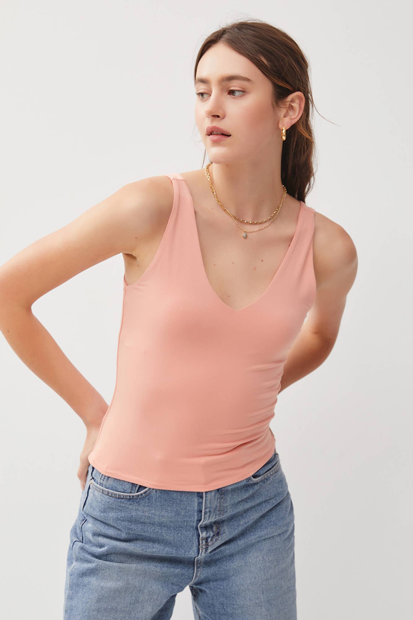 Basic Babe Vneck Tank
