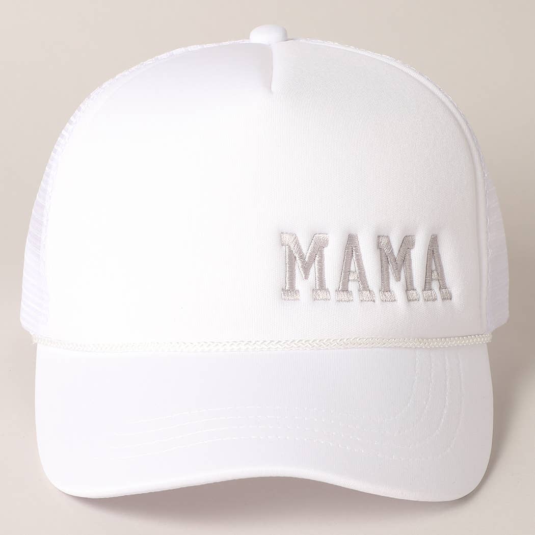 Mama Embroidered Trucker