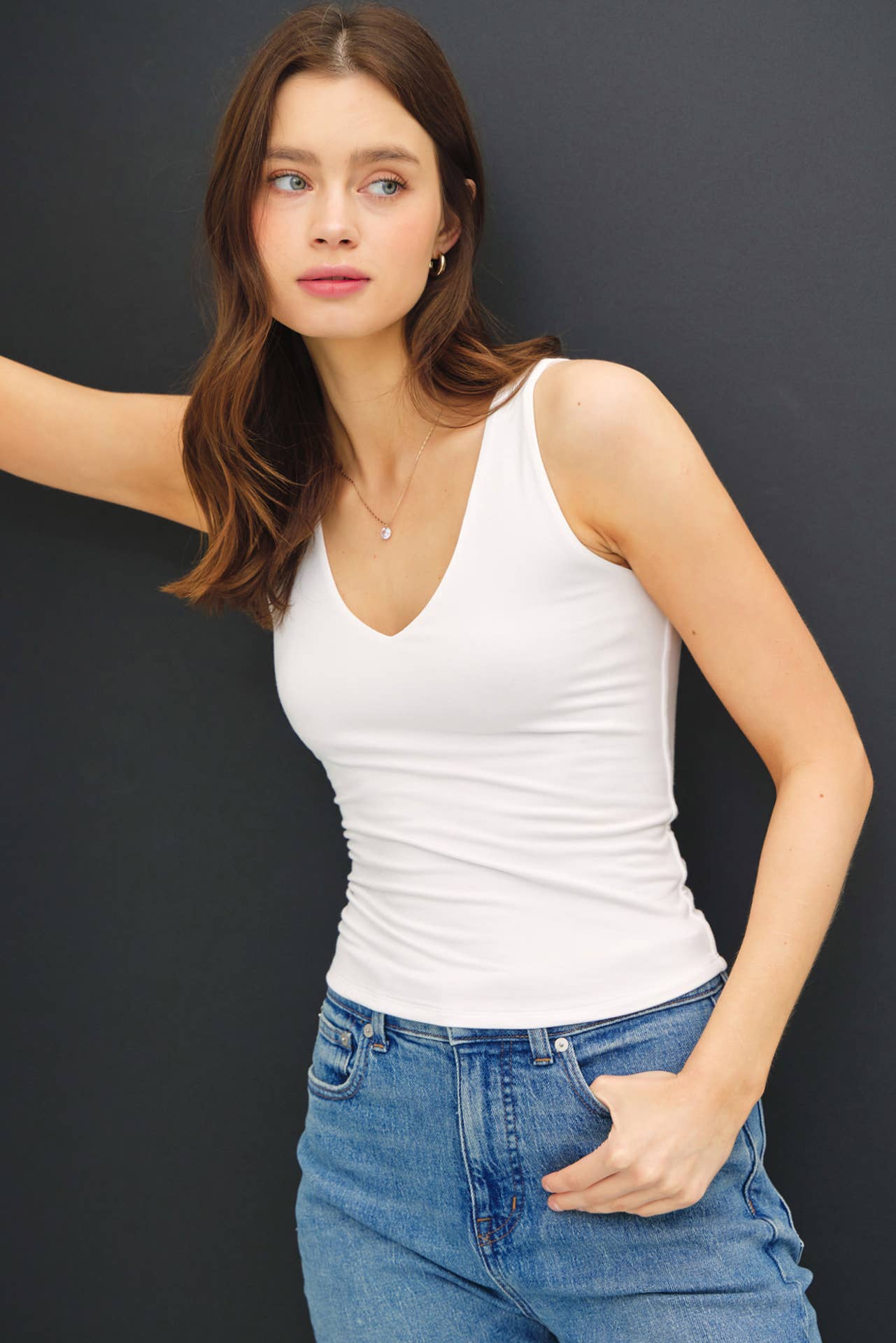 Basic Babe Vneck Tank