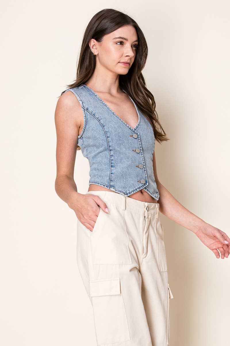 Rock Star Denim Vest