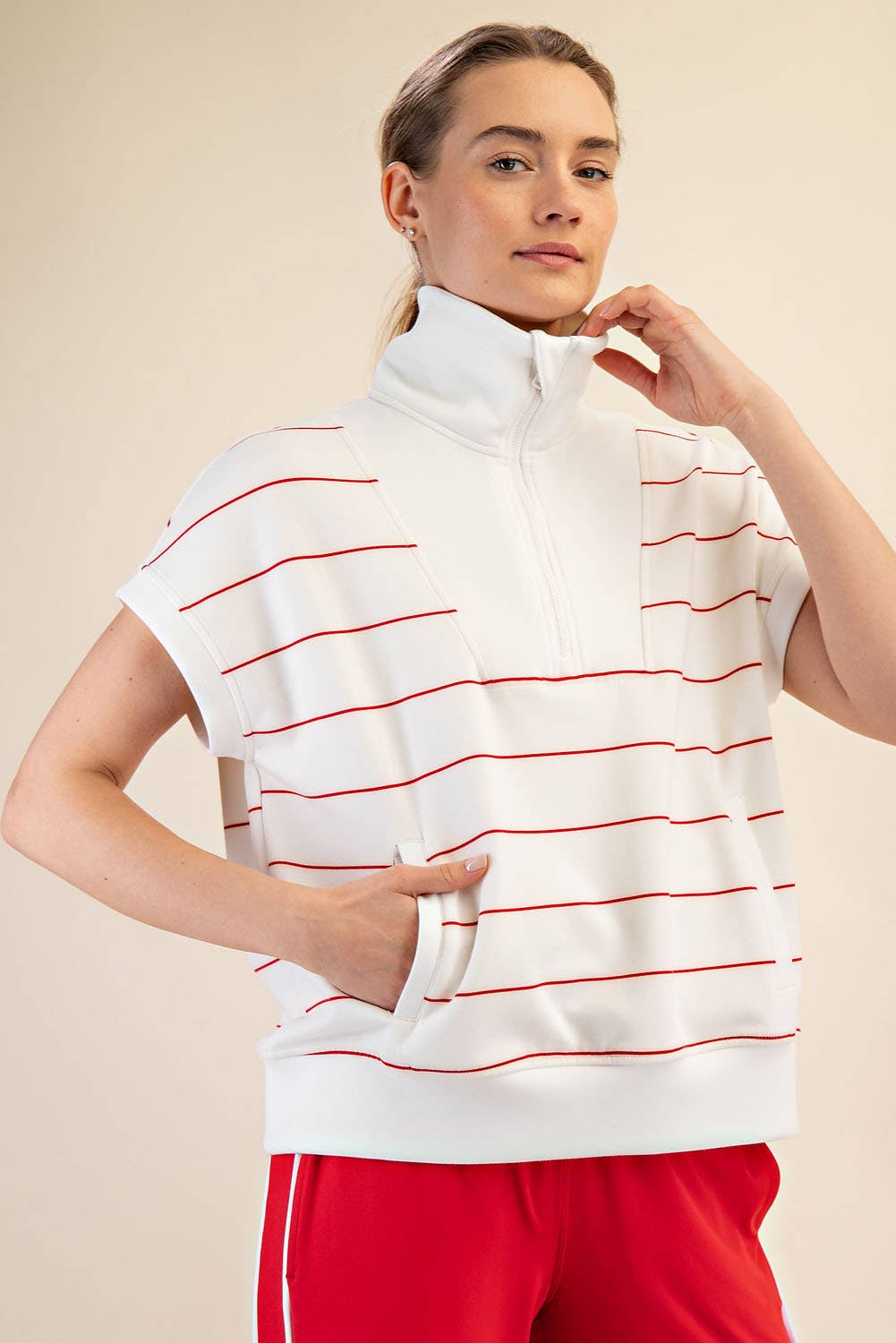 Nauti Girl SS Zip Top