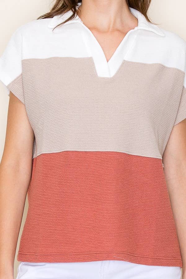 Saige Colorblock Top