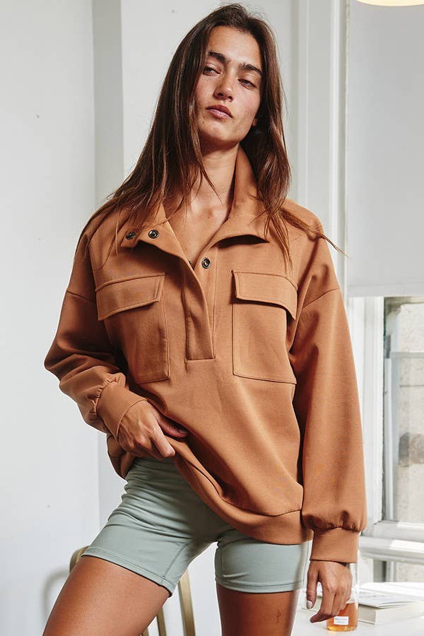 Snap Pocket Pullover