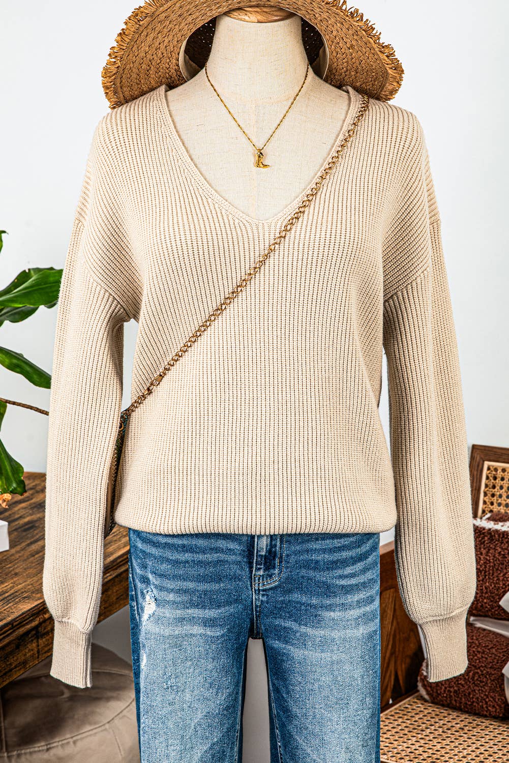 Bow Back Sweater