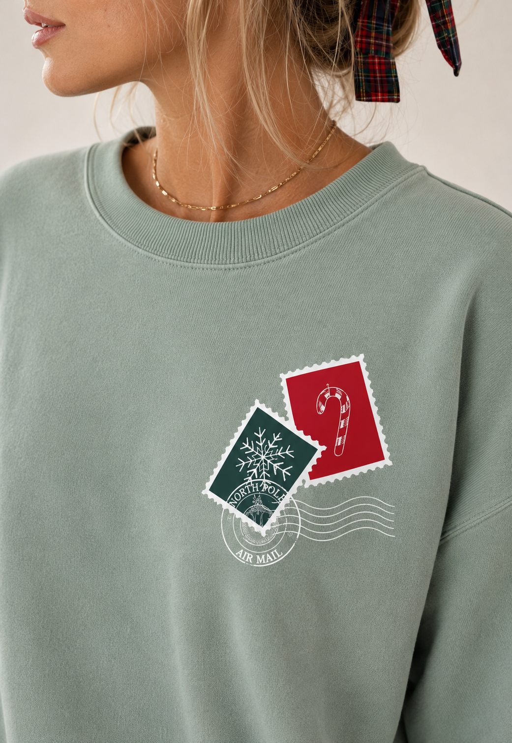 Worship North Pole Holiday Graphic Sweatshirt