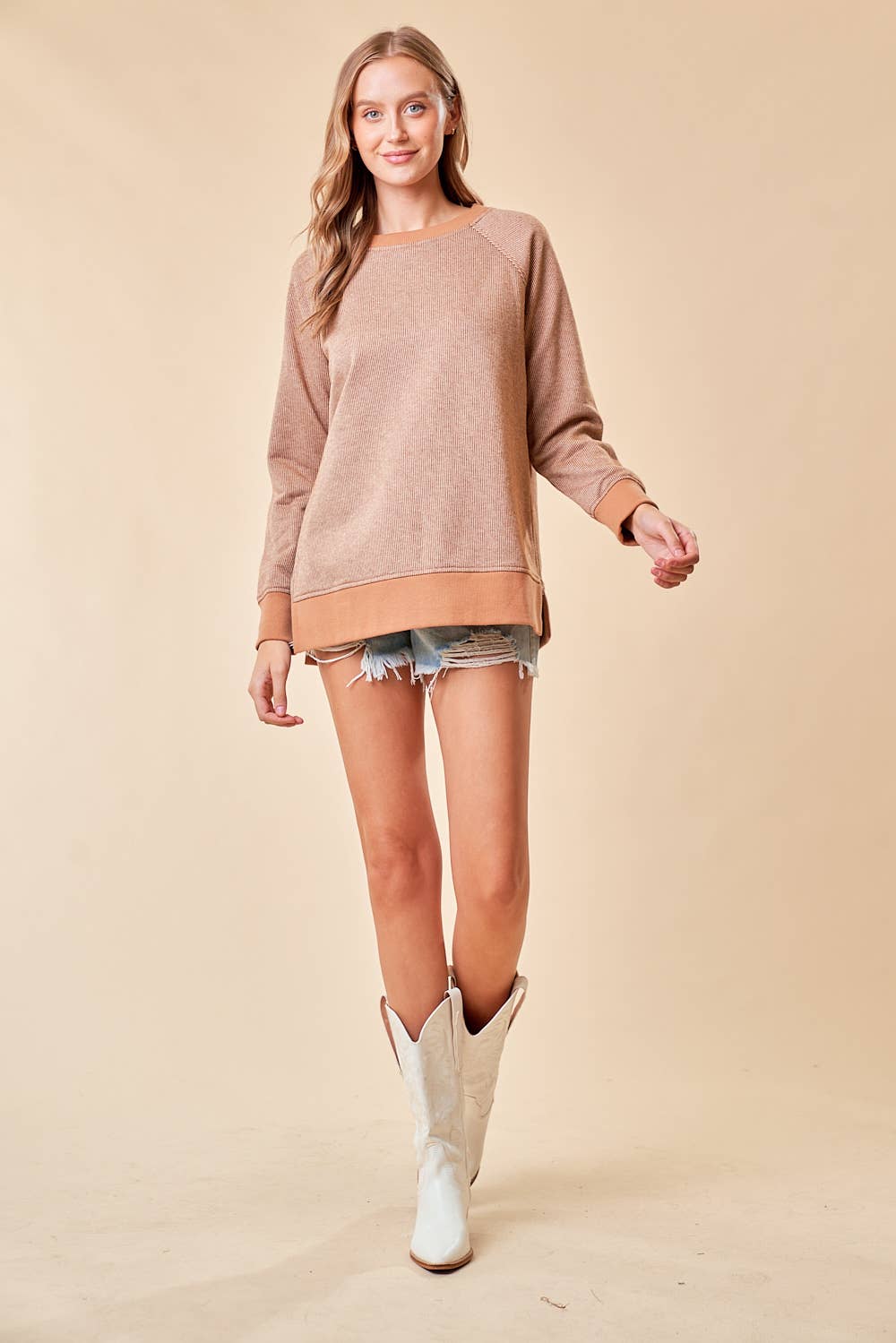 Side by Side Zip Pullover