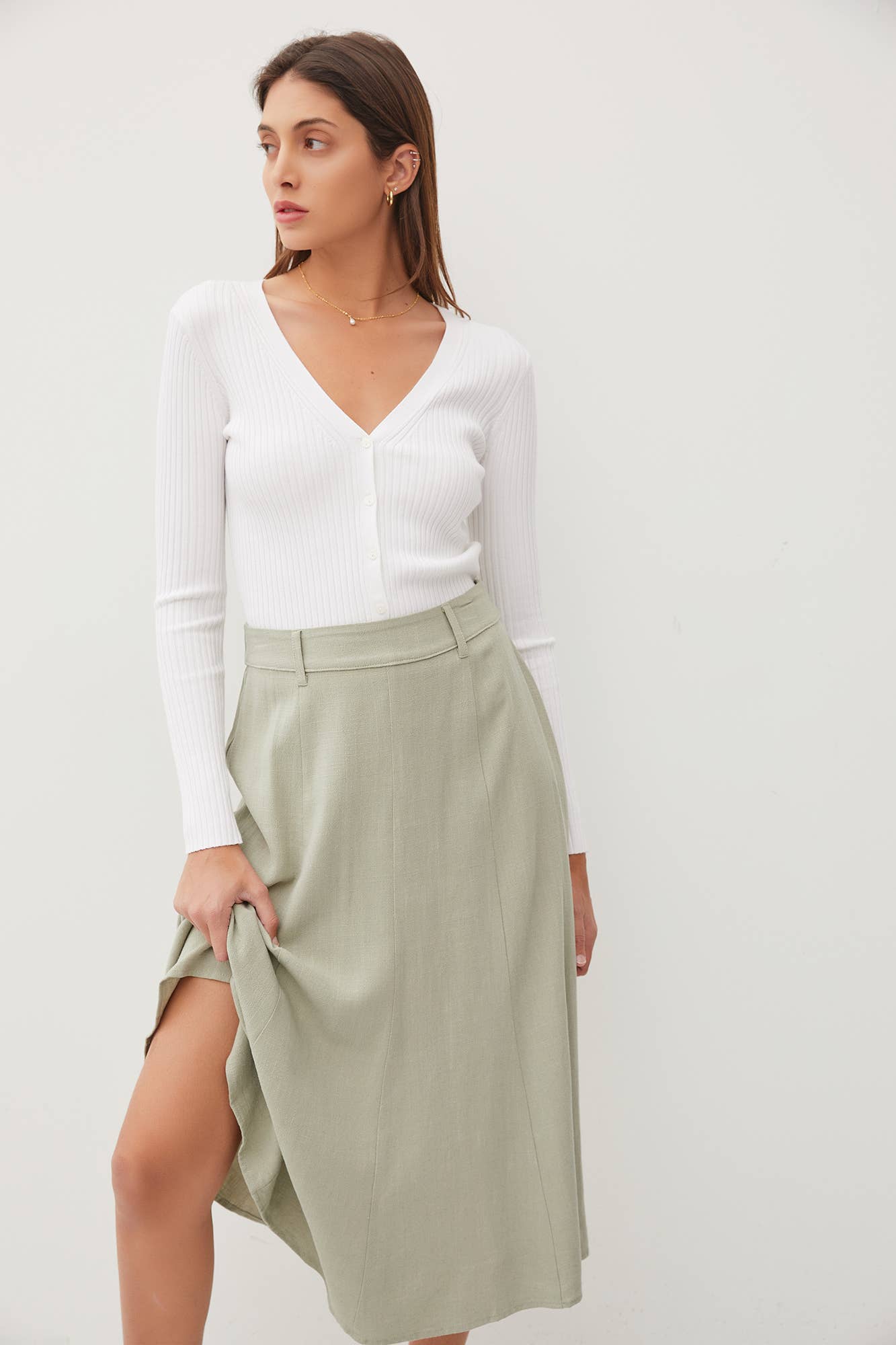Belt Babe Maxi Skirt