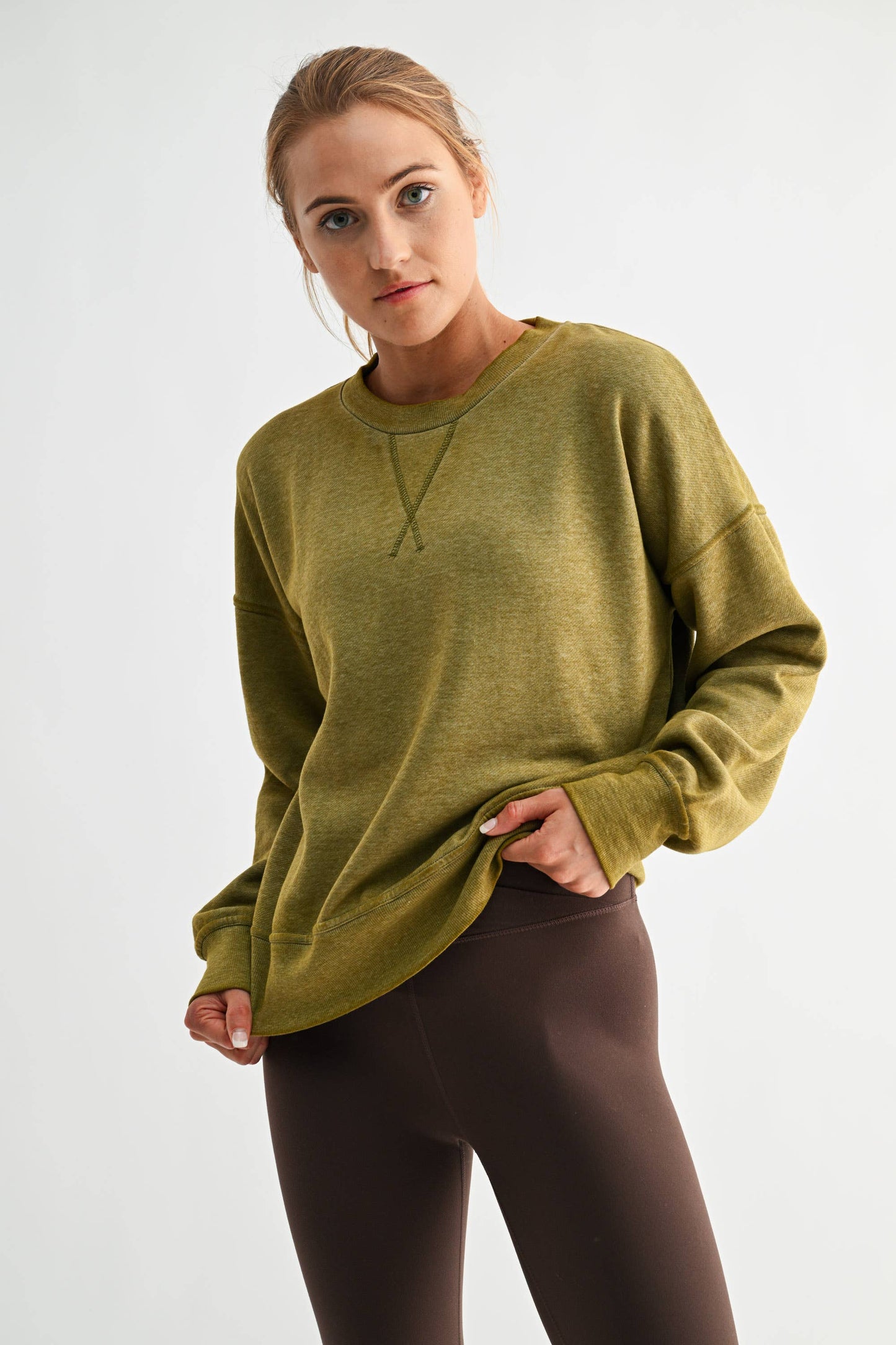 Burned Out Crewneck Sweater