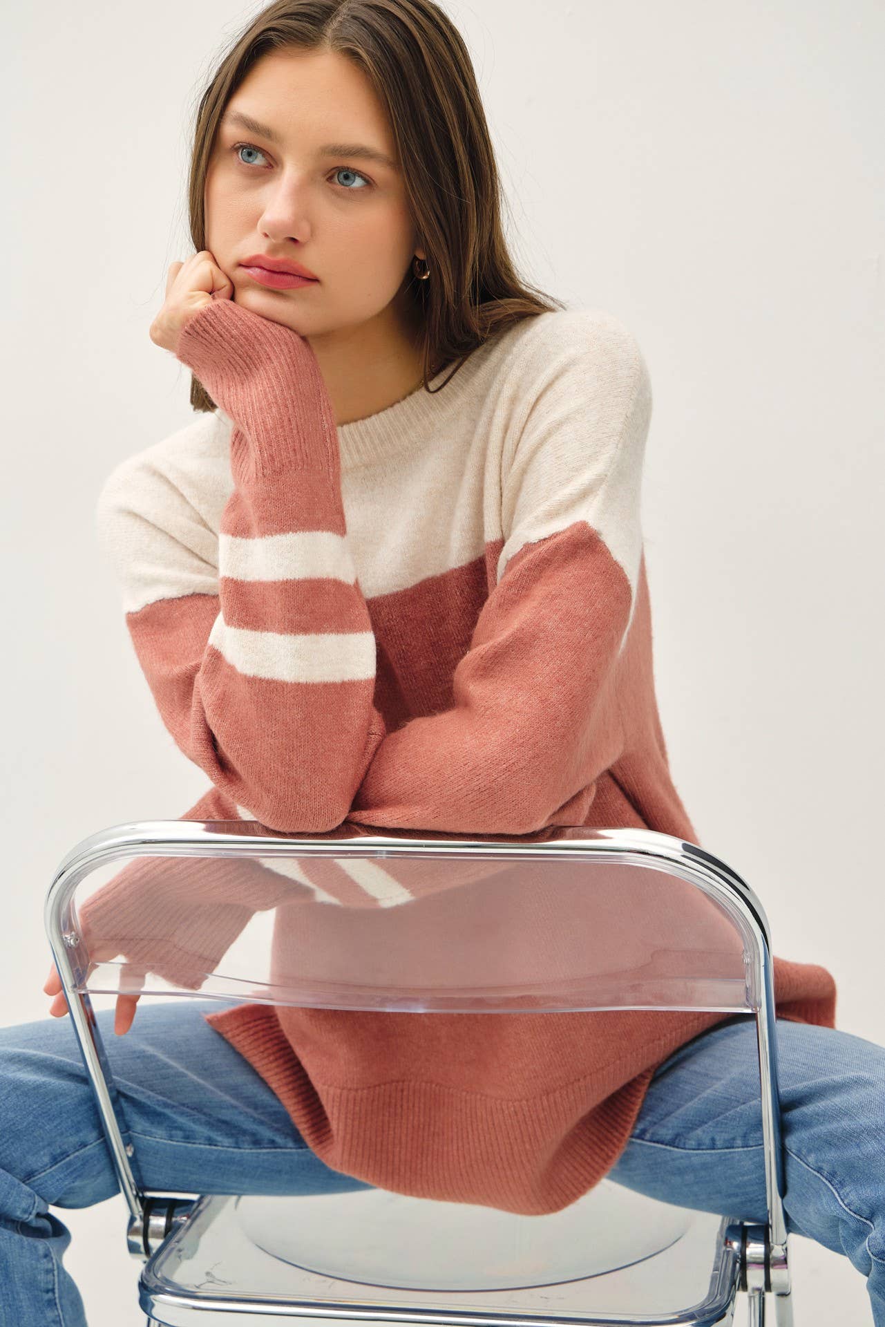 Jersey Striped Sweater