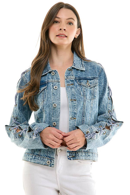 Draw Cord Denim Jacket