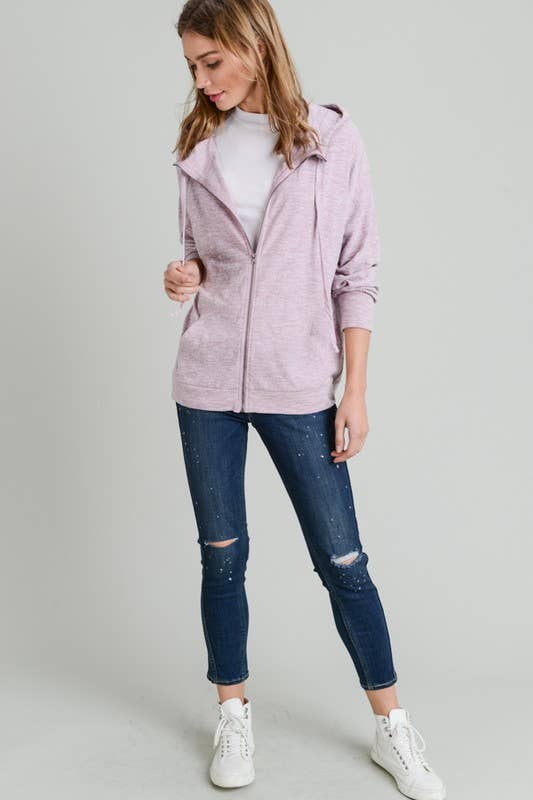 Sporty Babe Front Zip Hoodie