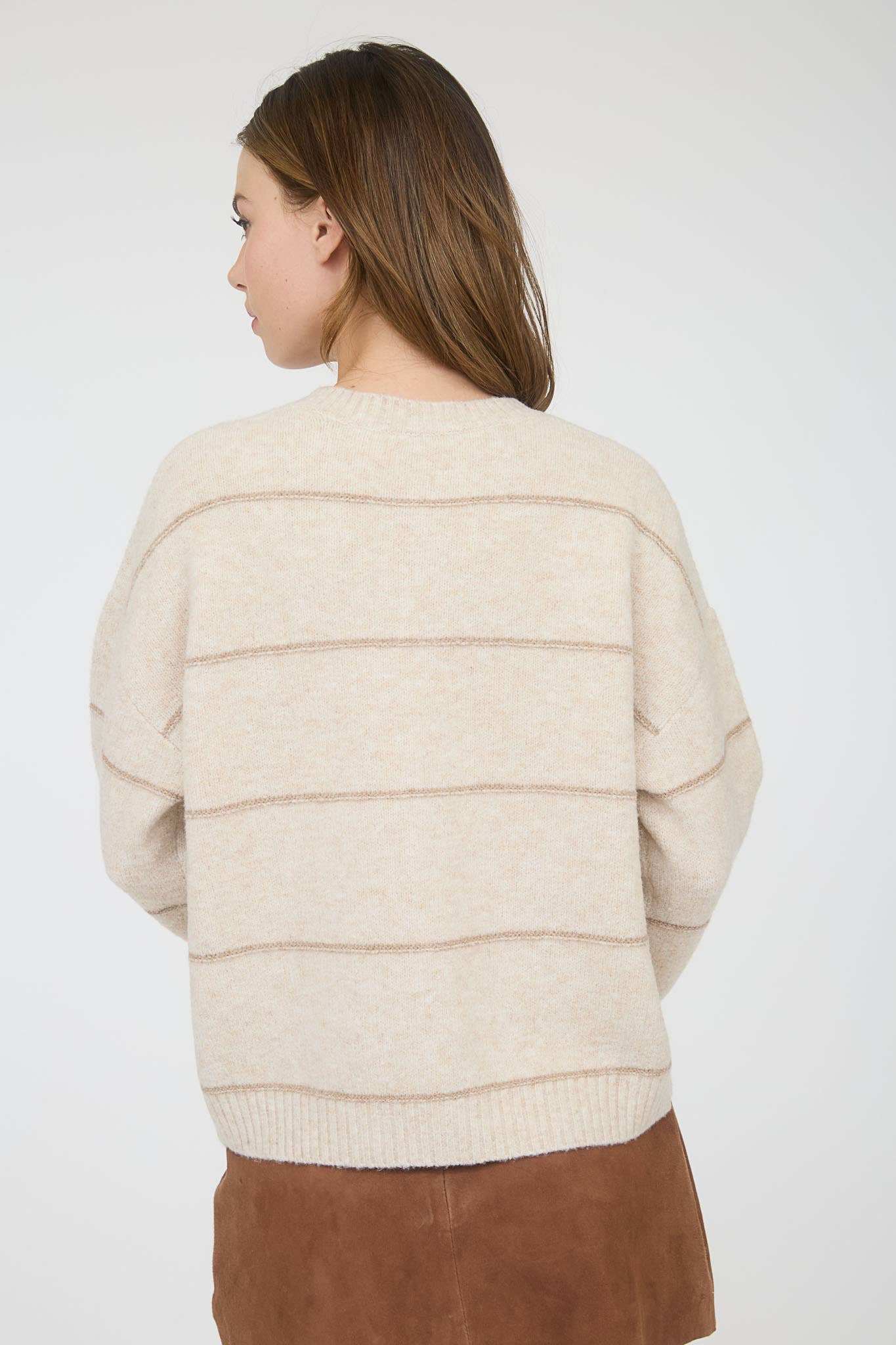 Cardi Girl Striped Button Cardigan