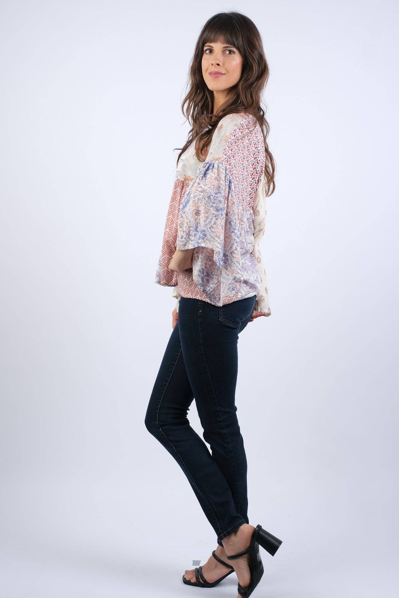 Rosy Mosaic Top