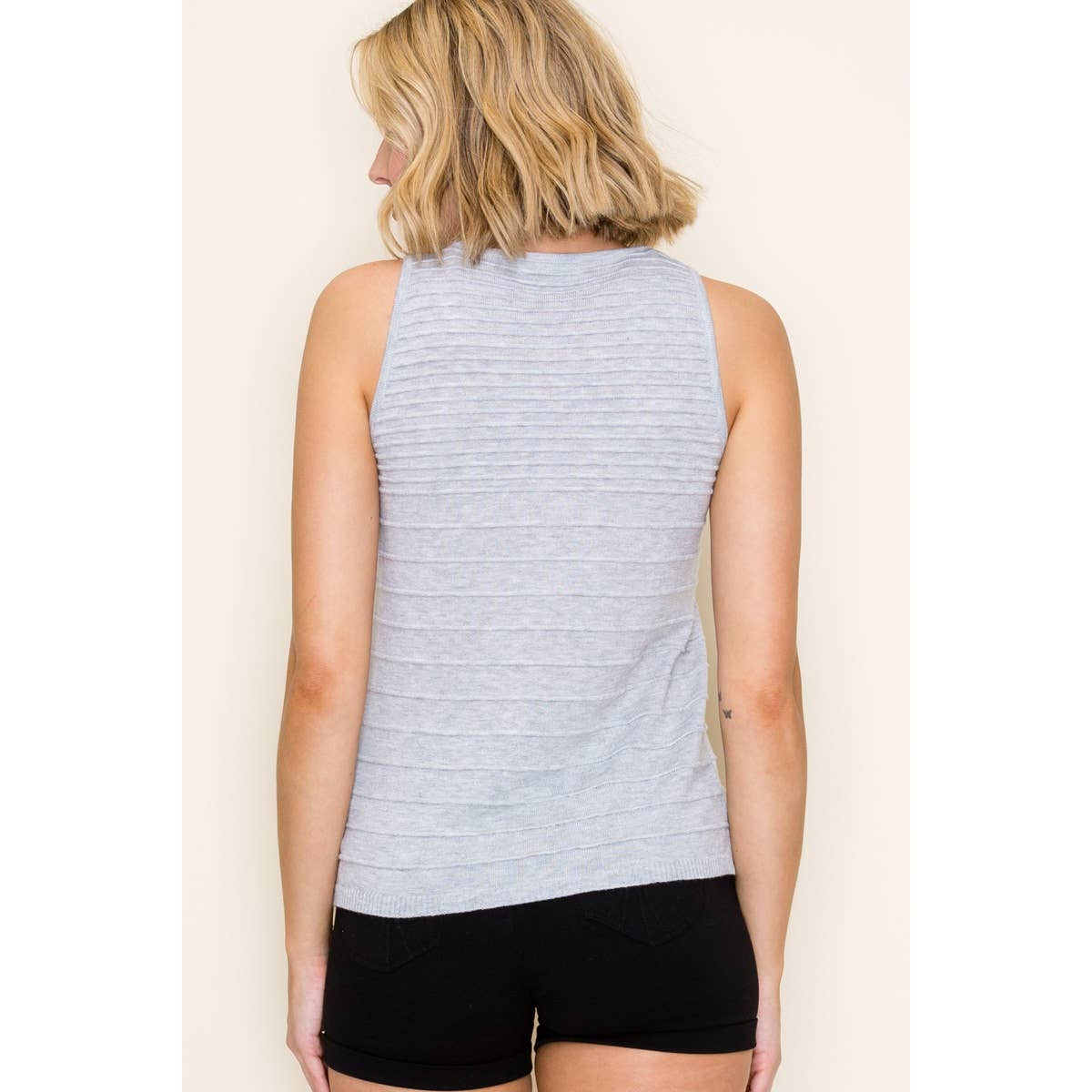 Ombre Striped Sweater Top