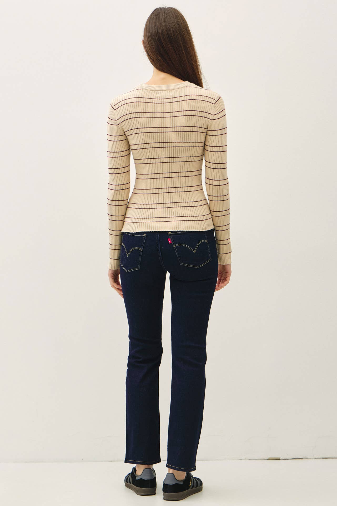 Basic Babe Striped Sweater Top