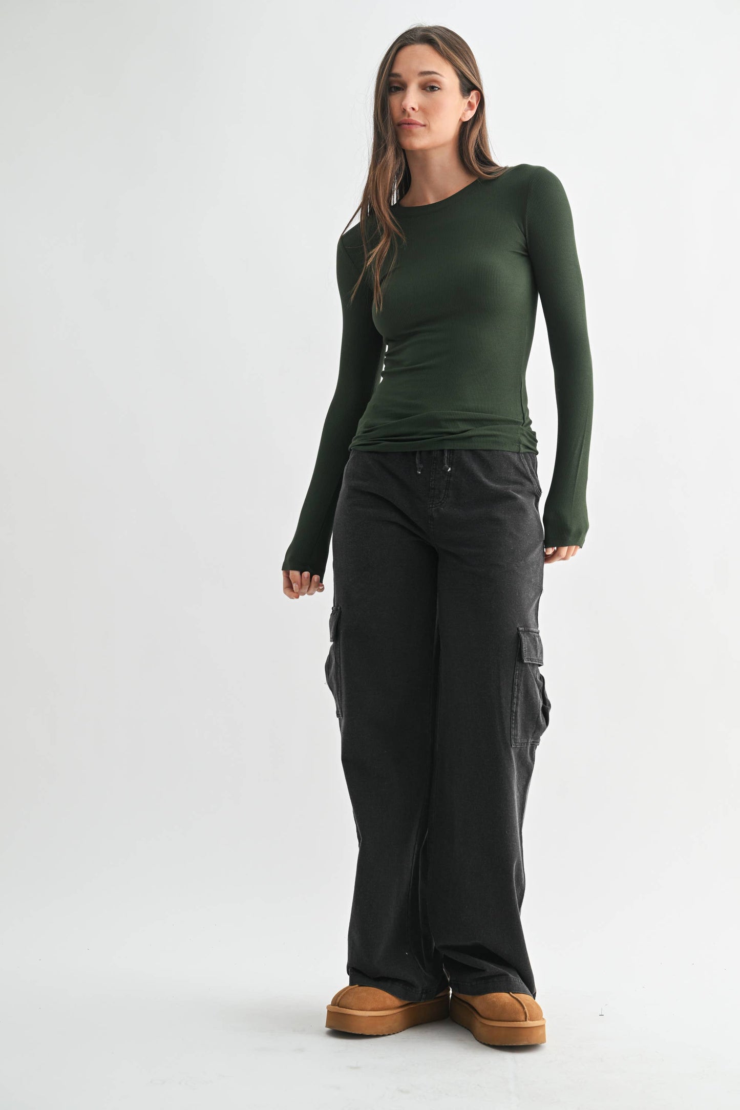 Basic Babe Fall Ribbed Top
