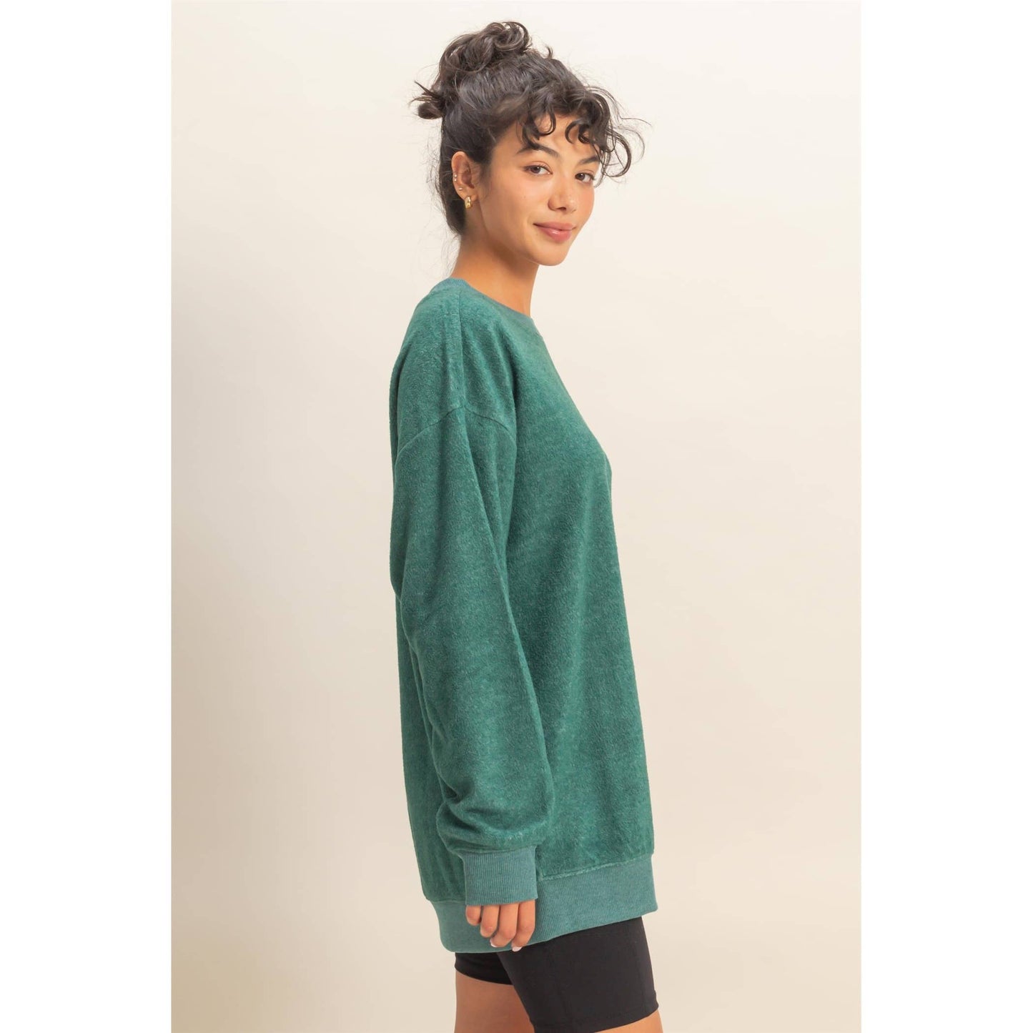 Oversized Crewneck Casual Sweatshirt
