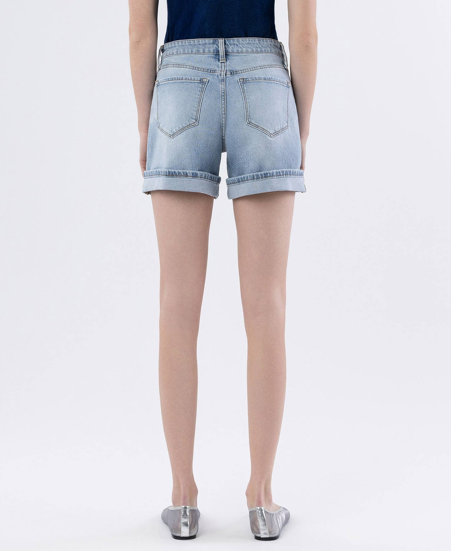 Dulcify Cuffed Jean Shorts