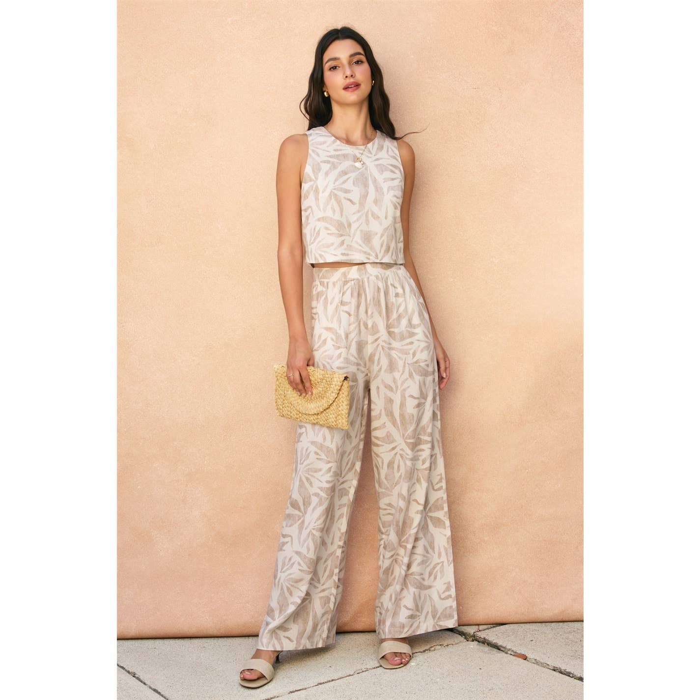 Driftwood Dreams Front Pleated Pants