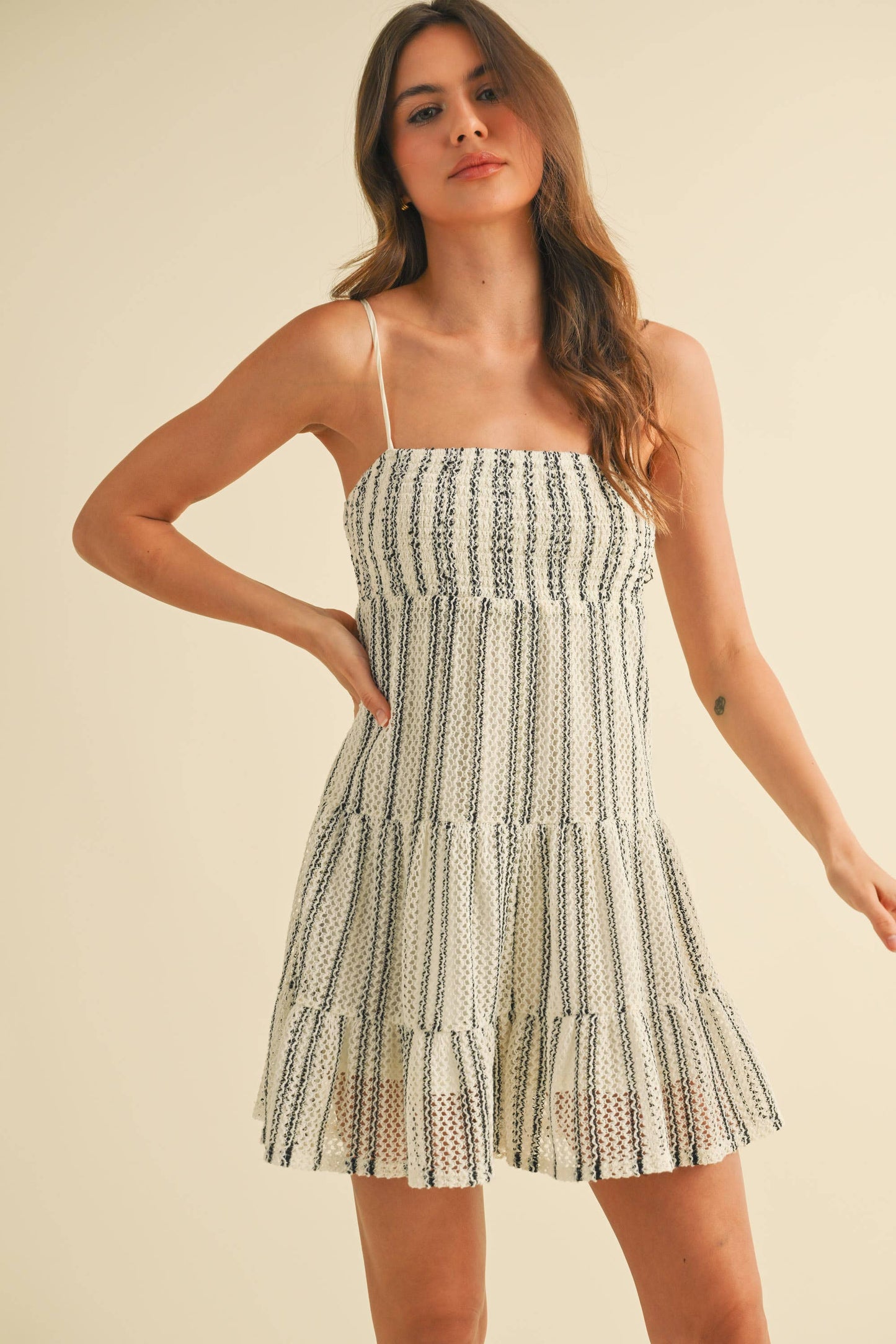 Cali Vibin Crochet Romper