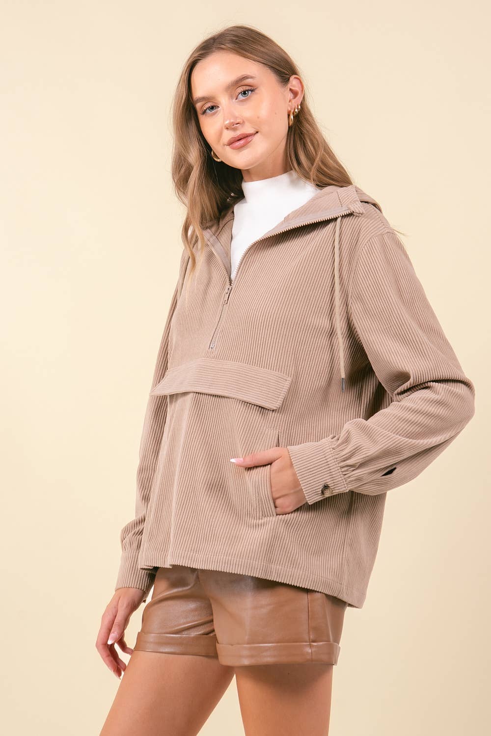 Falling for you Corded Pullover